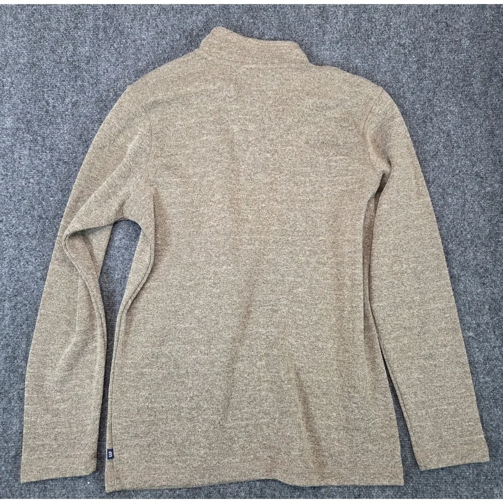 Gap 1/4 Zip Sweater Mens Small Brown Pullover NWT New Tags